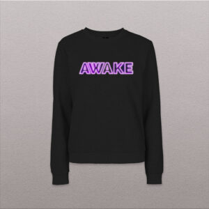 Women fleecy's weater Awake neon logo